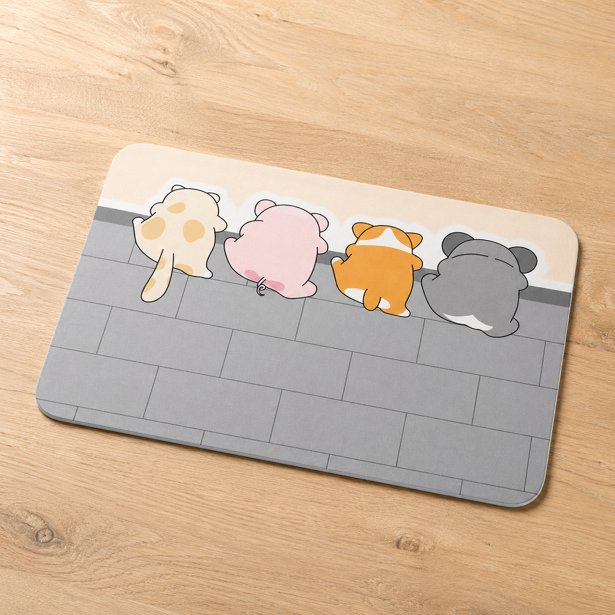 Cartoon Pet Bath Mat