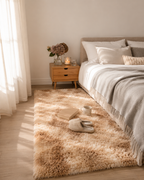 Tie-Dye Shaggy Rug Beige