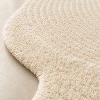 Cream Fluffy Rug
