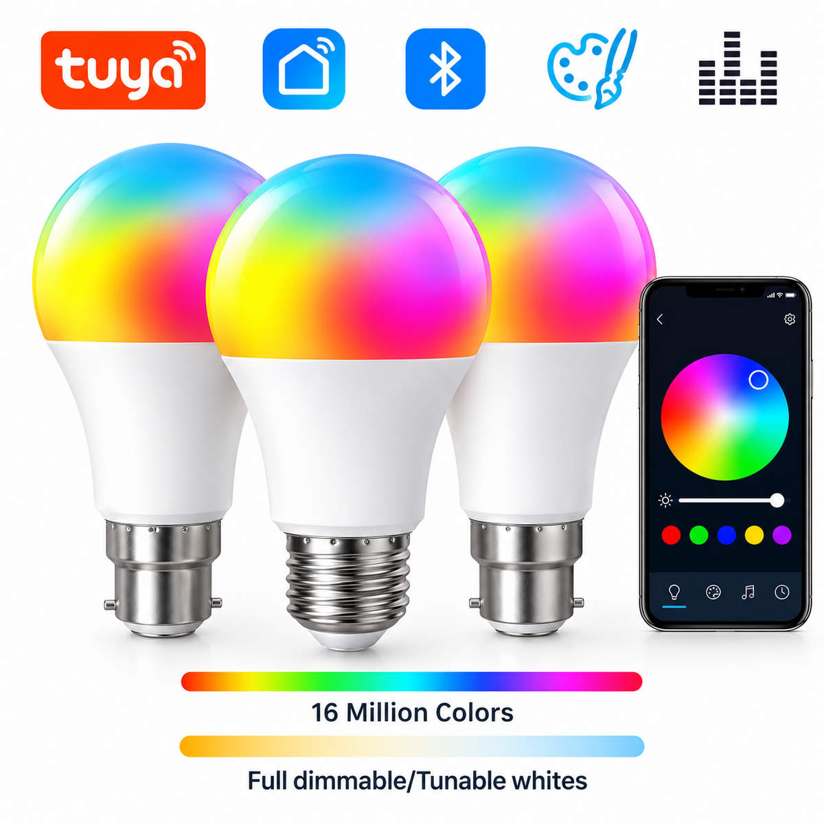 Smart RGB LED Bulb with App Control