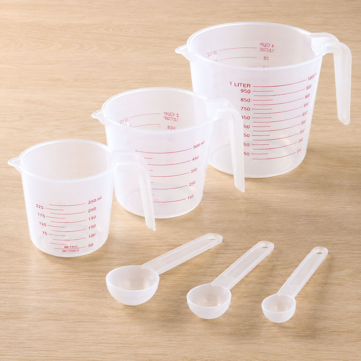 Silicone Measuring Jug & Spoon Set