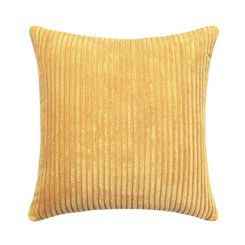 Striped Corduroy Cushion Cover