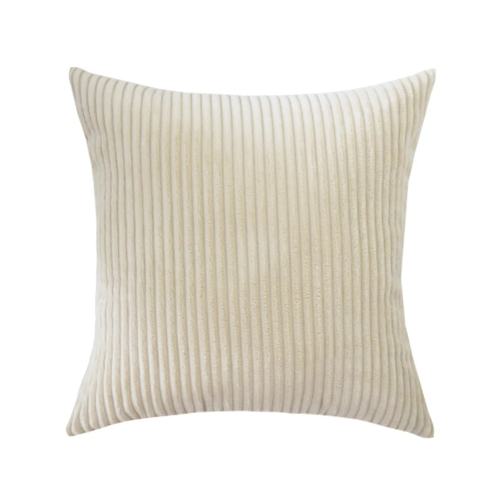 Striped Corduroy Cushion Cover
