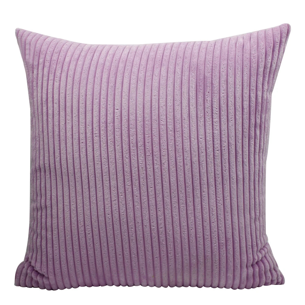 Striped Corduroy Cushion Cover