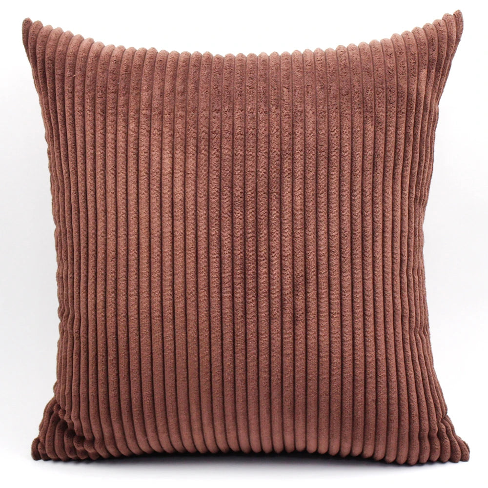 Striped Corduroy Cushion Cover