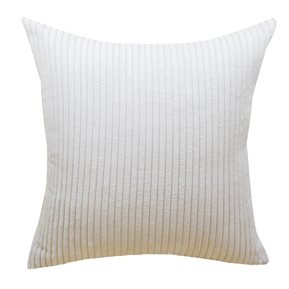 Striped Corduroy Cushion Cover