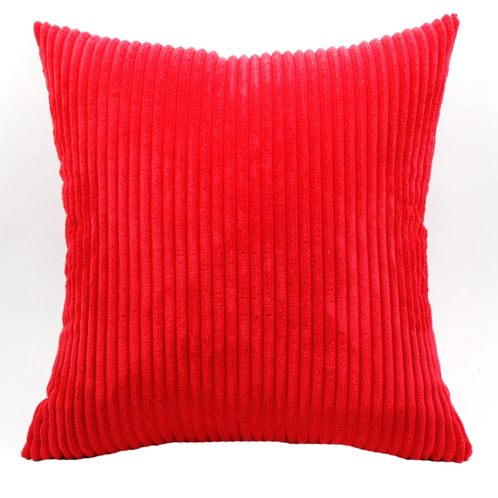 Striped Corduroy Cushion Cover