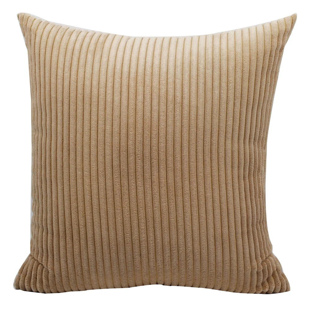 Striped Corduroy Cushion Cover