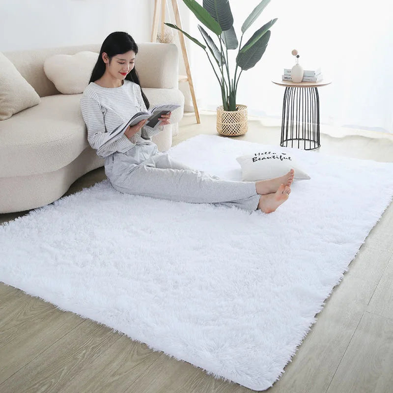 Rainbow Fluffy Kids Rug