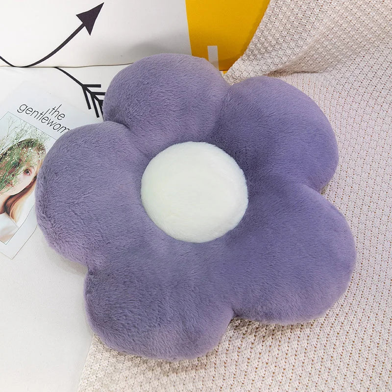 Round Flower Chair Cushion
