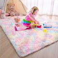 Rainbow Fluffy Kids Rug