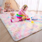Rainbow Fluffy Kids Rug