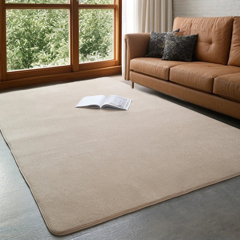 Soft Grey Coral Velvet Rug