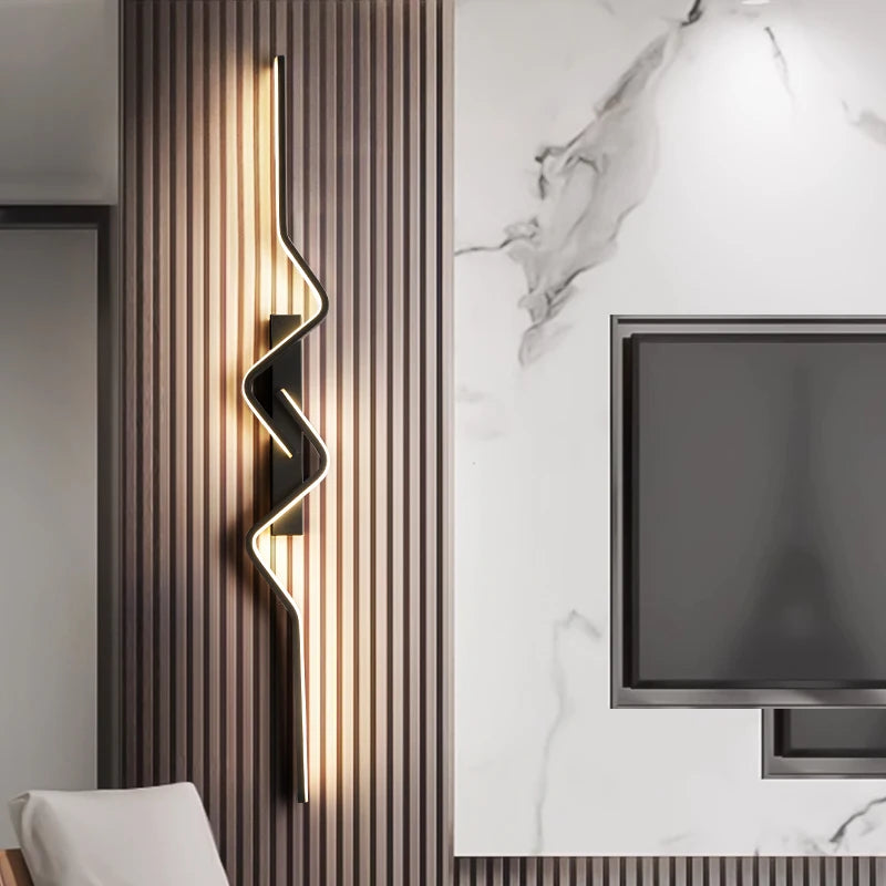 Modern Linear Stairwell Wall Light