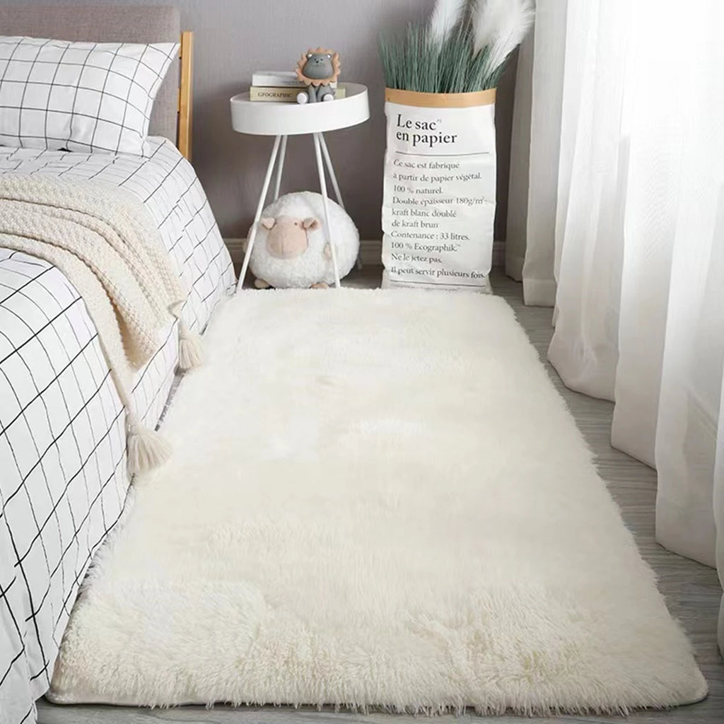 Tie-Dye Shaggy Rug Beige