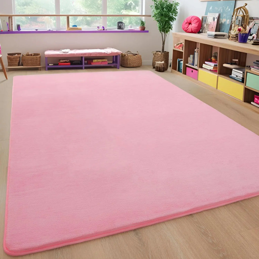 Soft Grey Coral Velvet Rug