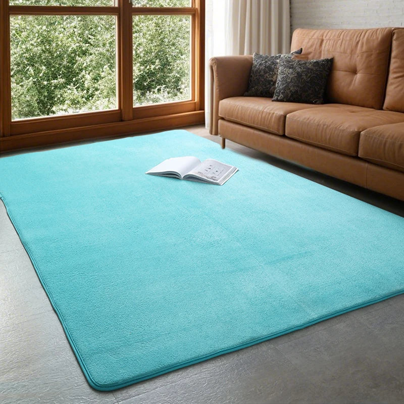 Soft Grey Coral Velvet Rug