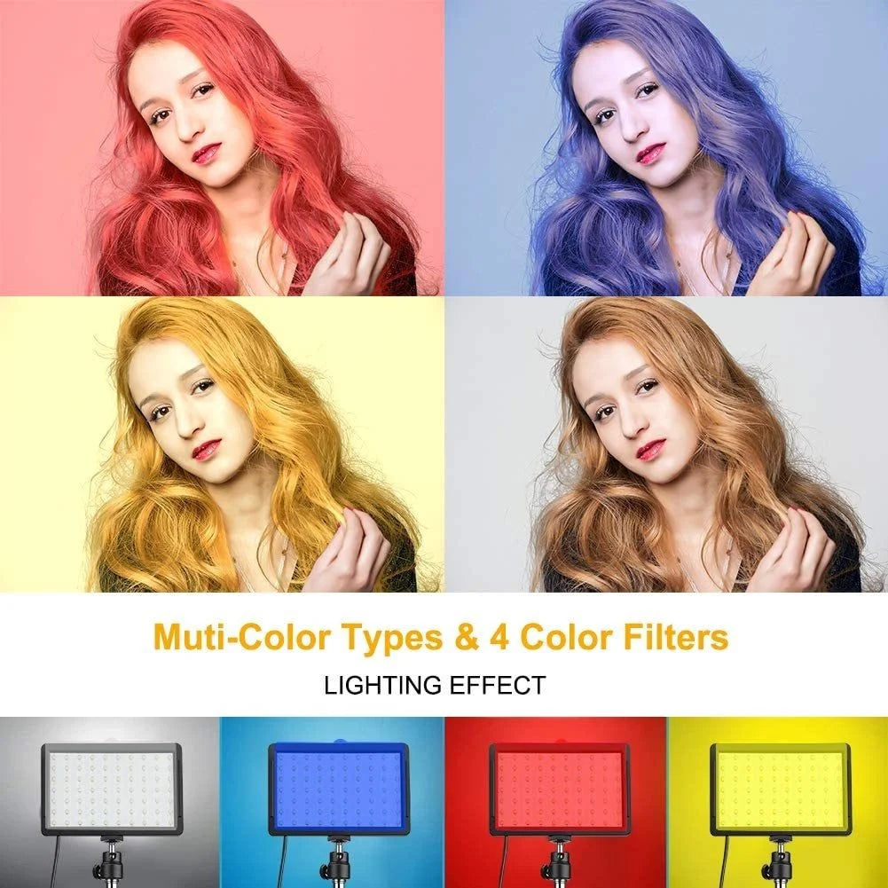 LED Video Light Kit with Tripod Stand