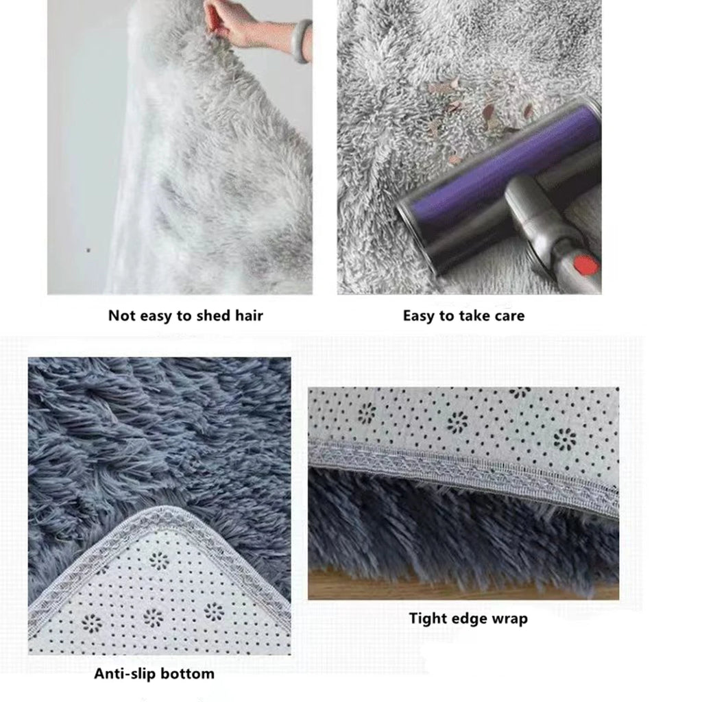 Tie-Dye Shaggy Rug Beige