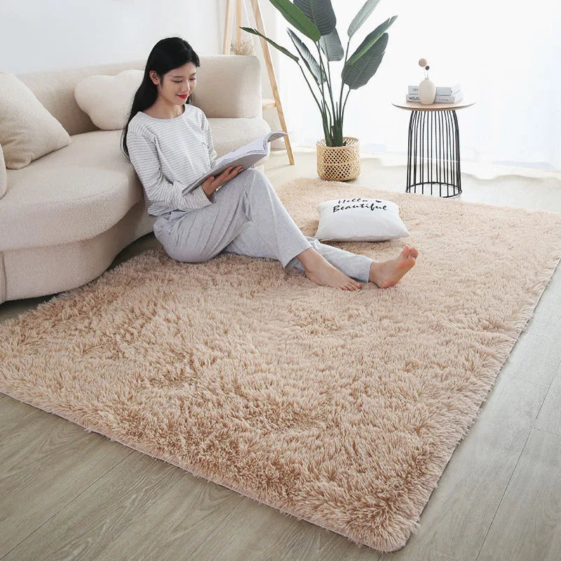 Rainbow Fluffy Kids Rug