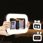 Handheld LED Ring Light with Phone Holder