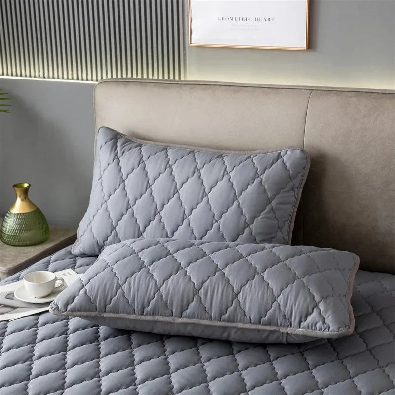 1/2 Pieces Waterproof Pillowcase Anti Stain Machine Washable Pillow Cover Bedroom Decoration Suitable For With Children And Pets