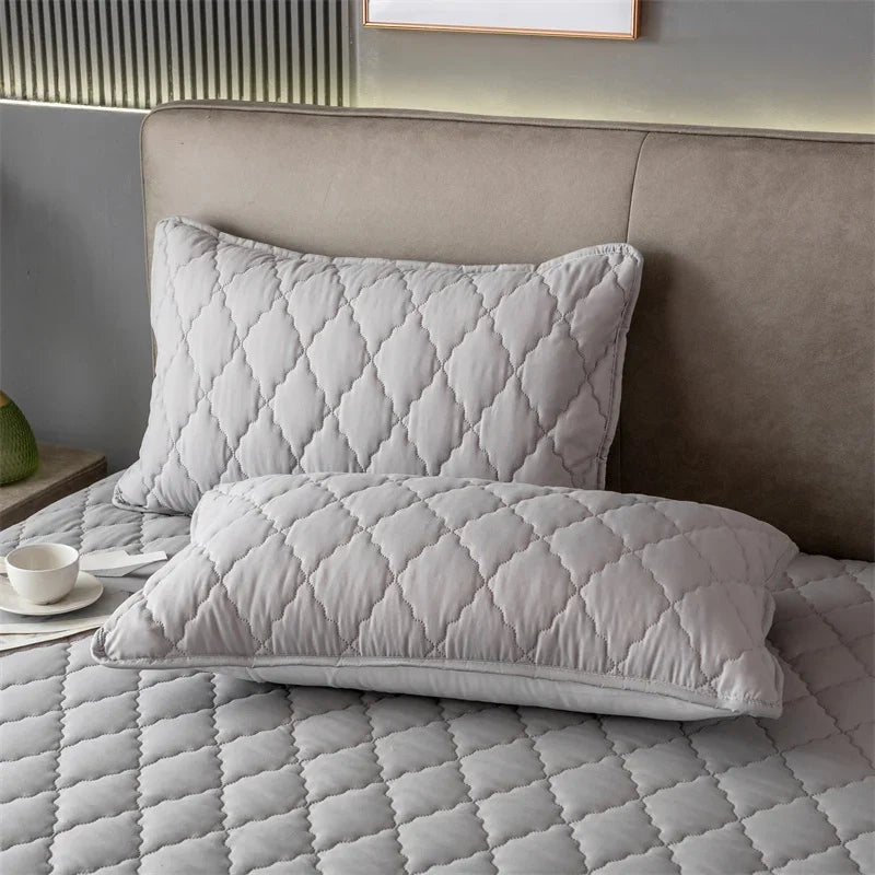 1/2 Pieces Waterproof Pillowcase Anti Stain Machine Washable Pillow Cover Bedroom Decoration Suitable For With Children And Pets