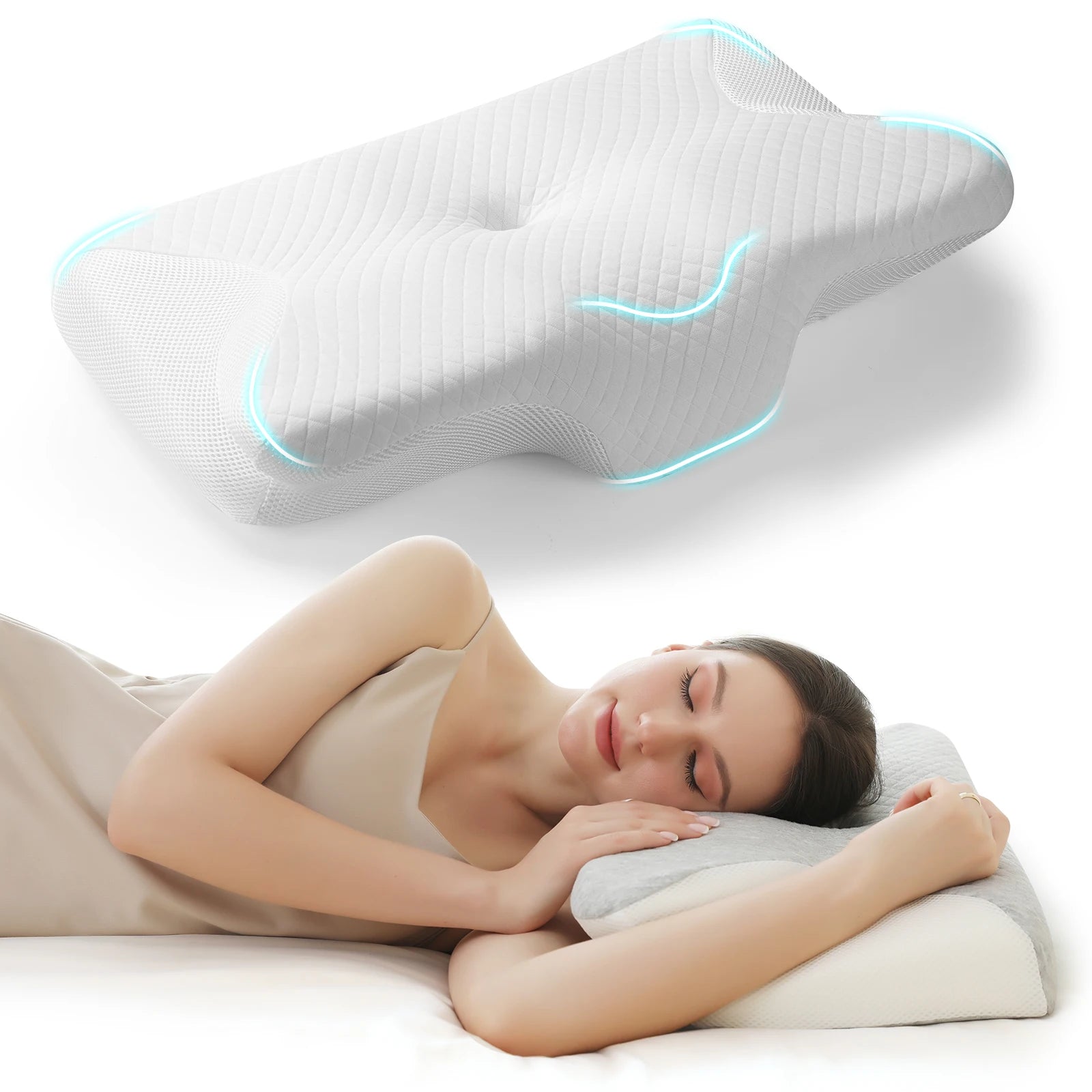 Ergonomic Memory Foam Pillow