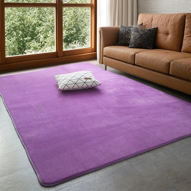 Soft Grey Coral Velvet Rug