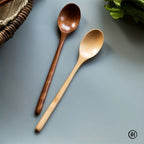 4PCS Wooden Spoon Kitchen Korean Style Natural Wood Soup Tableware Cooking Honey Coffee Spoon Mixing Spoon