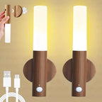Wooden Motion Sensor Wall Light