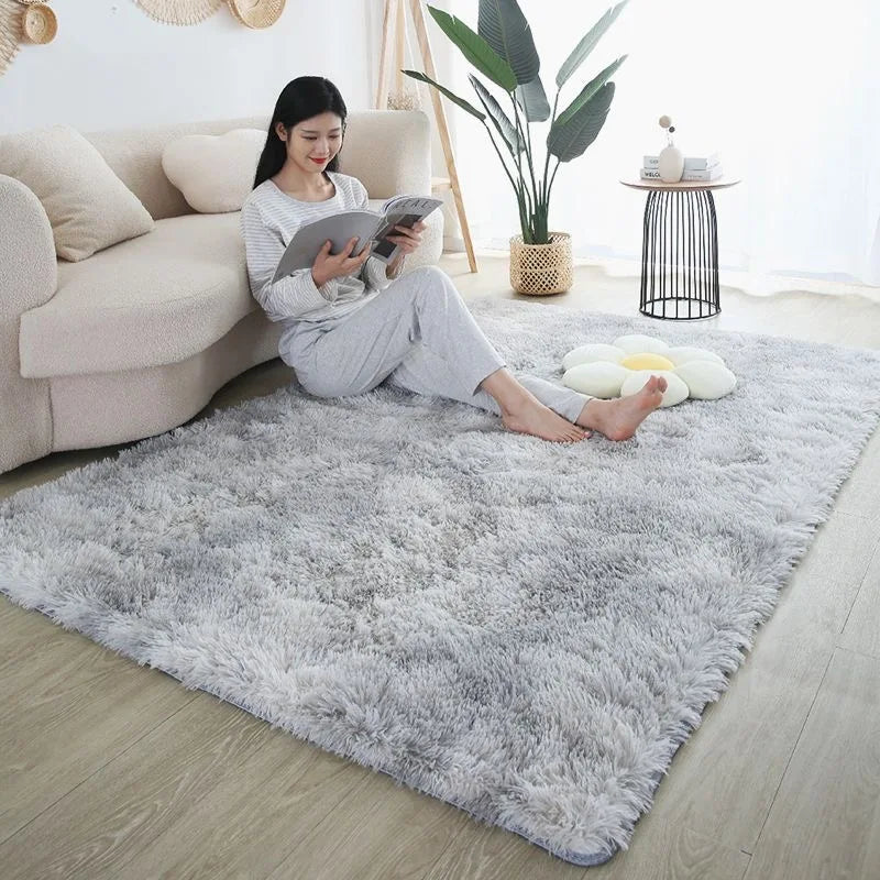 Rainbow Fluffy Kids Rug