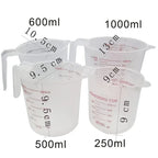 250/500/1000ML Easuring Cup Silicone Measuring Cups and Spoons Plastic Jug Digital Kitchen Scale Baking Tools Timer Accessories