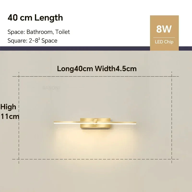 LED Bathroom Mirror Wall Light