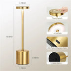 LED Table Lamp Touch Sensor Night Light USB Rechargeable Portable Bedroom Night Light Wireless Reading Lamp Restaurant Hotel Bar