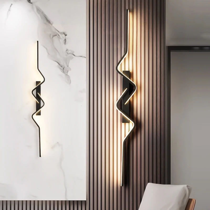 Modern Linear Stairwell Wall Light