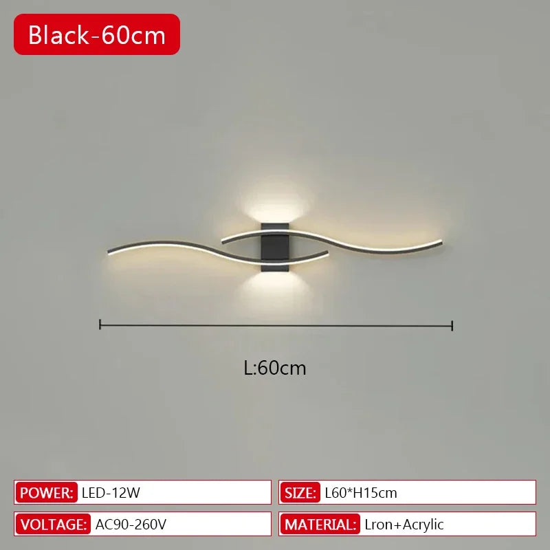 Long Strip LED Wall Light with Remote