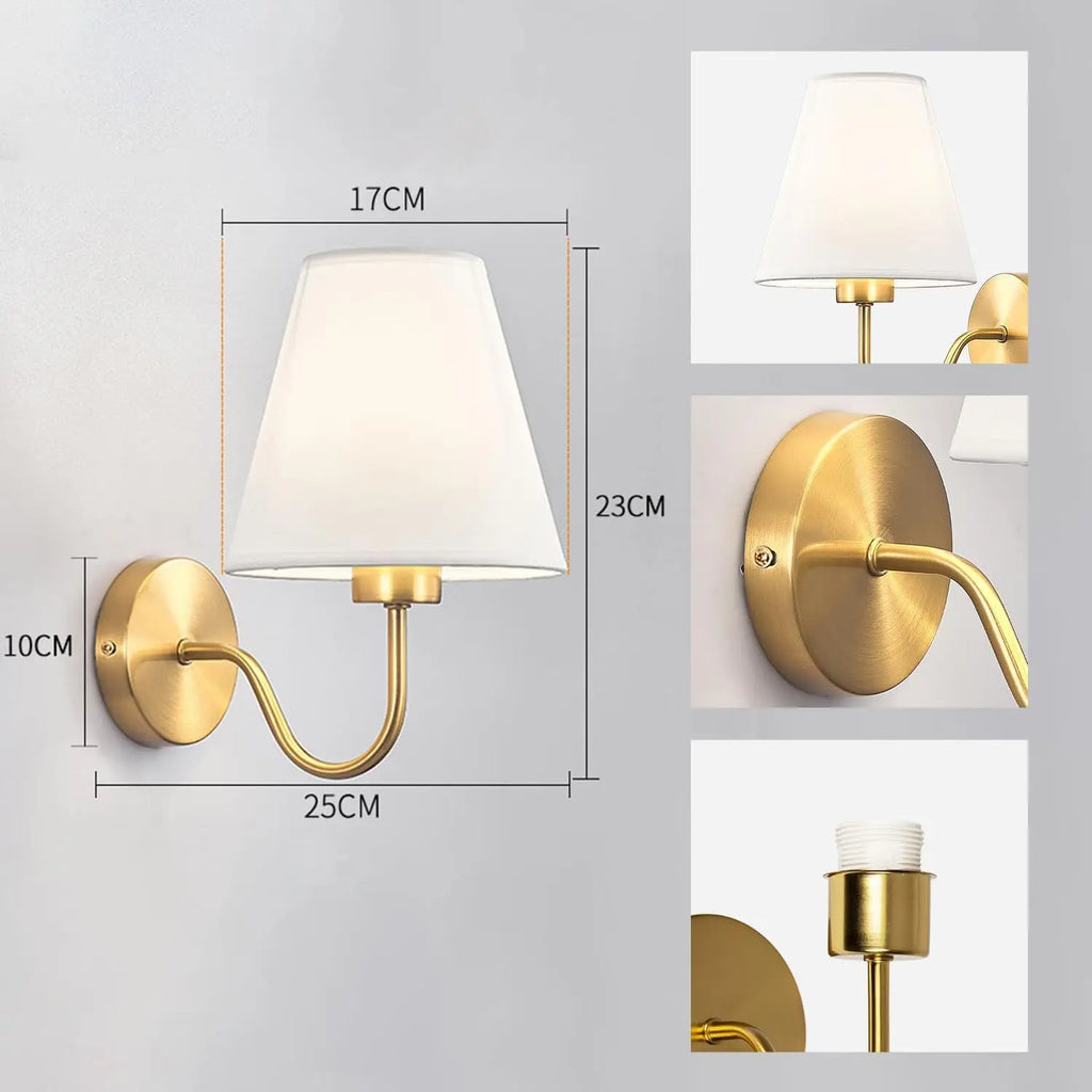 Fabric Shade Wall Light
