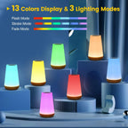 13-Colour Rechargeable Bedside Lamp