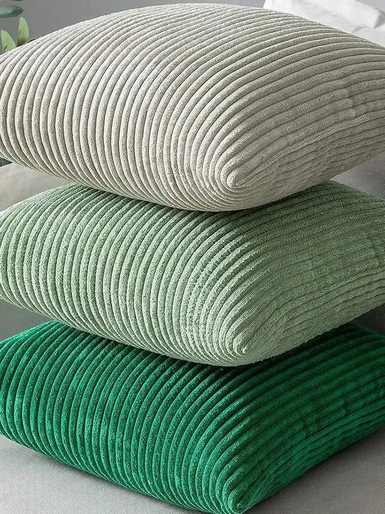 Striped Corduroy Cushion Cover
