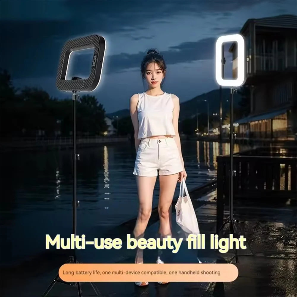 Handheld LED Ring Light with Phone Holder
