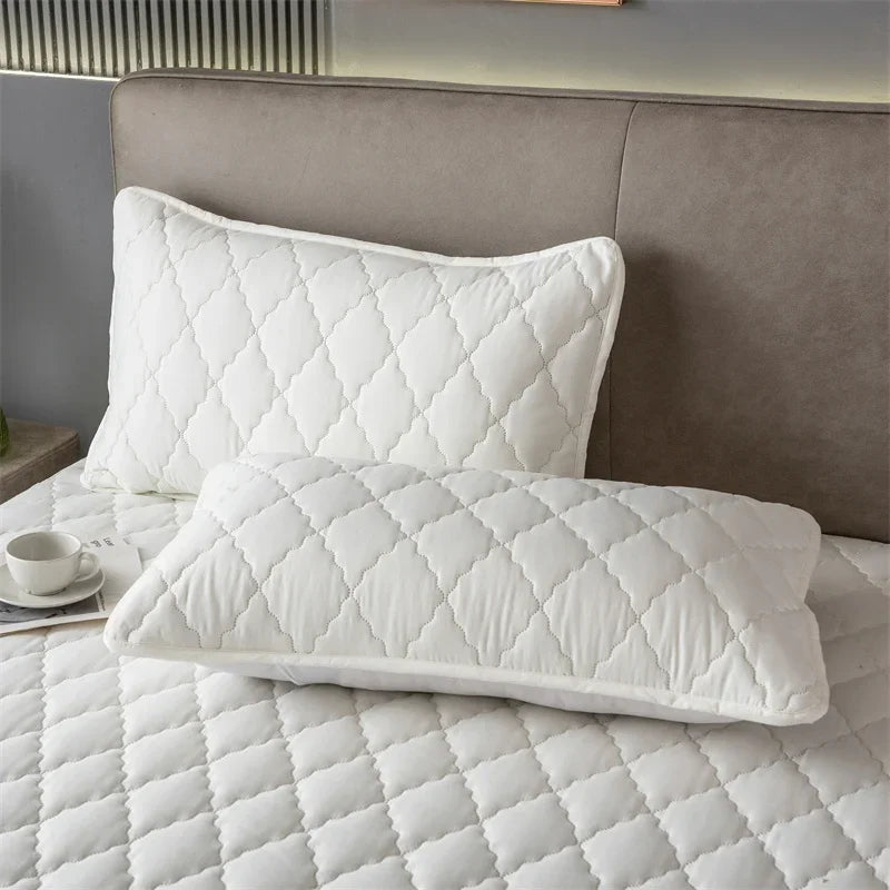 1/2 Pieces Waterproof Pillowcase Anti Stain Machine Washable Pillow Cover Bedroom Decoration Suitable For With Children And Pets