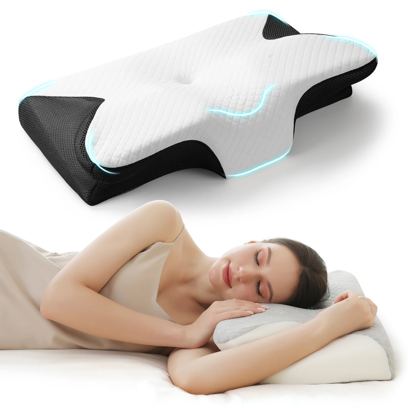 Ergonomic Memory Foam Pillow