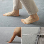 Soft Grey Coral Velvet Rug