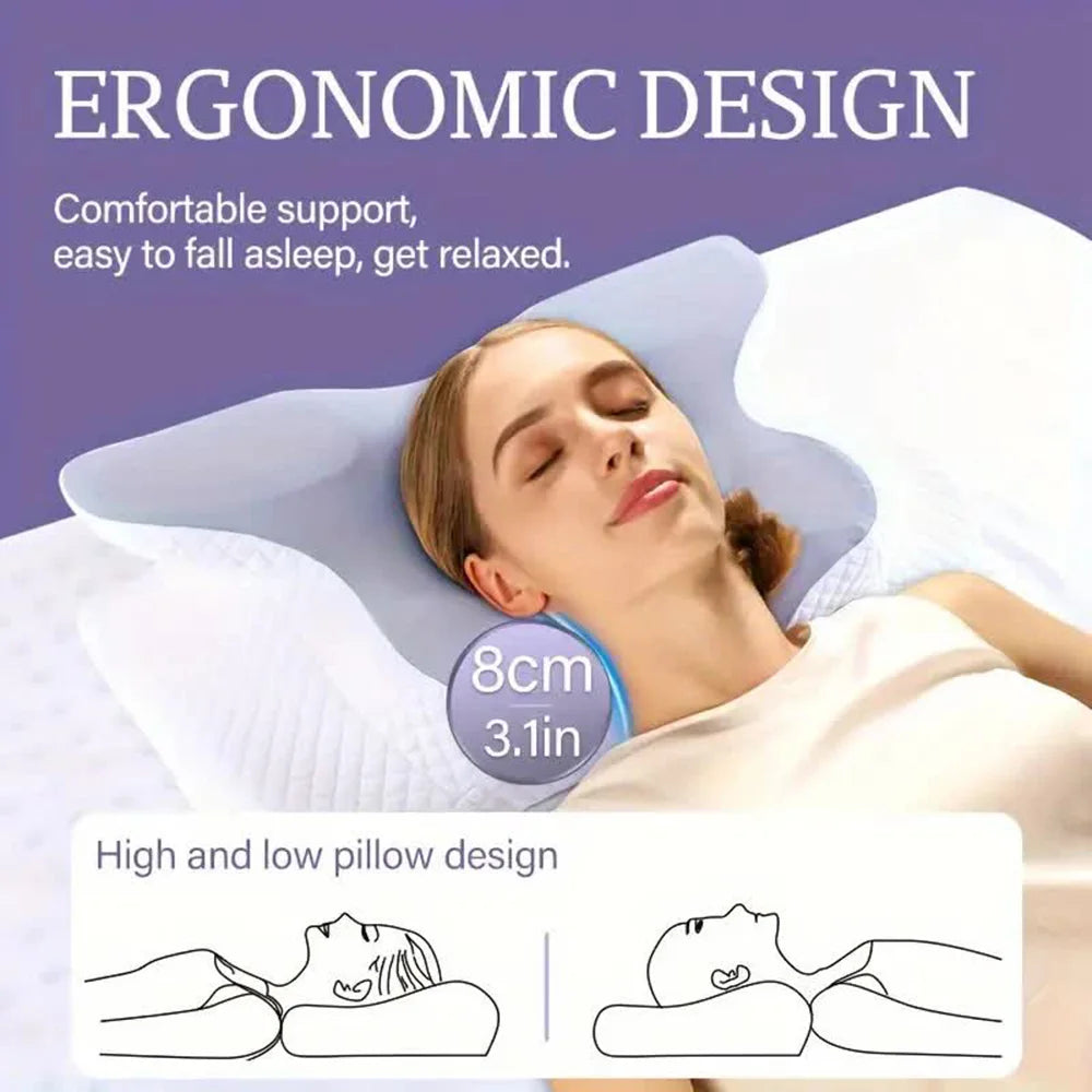 Butterfly Memory Foam Neck Pillow