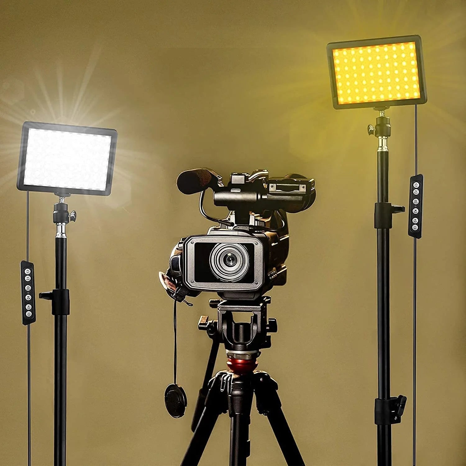 LED Video Light Kit with Tripod Stand