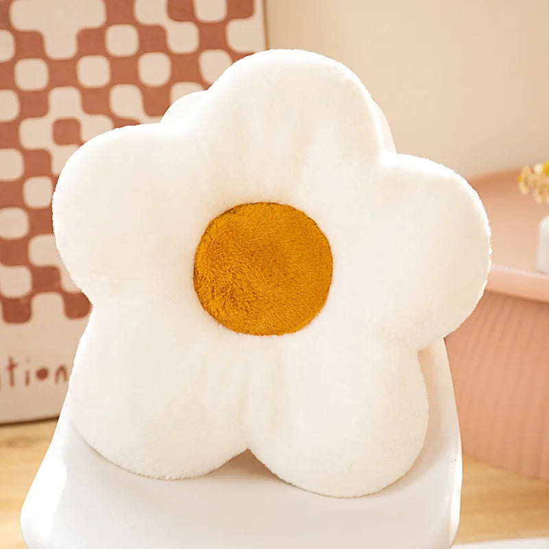 Round Flower Chair Cushion