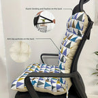 Ergonomic Office Chair Cushion with Integrated Backrest Support - Suitable for Multifunctional Use of Home and Car Seats