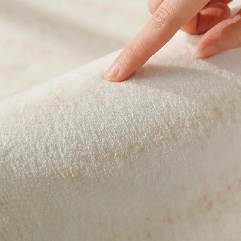 Cream Fluffy Rug