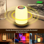 Wood Grain RGB Touch Lamp